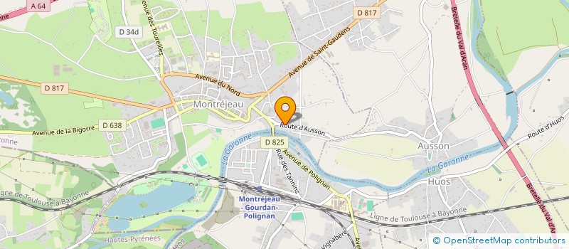 localisation de l'entreprise SCI ANTIPHON CAROLE  MONTREJEAU