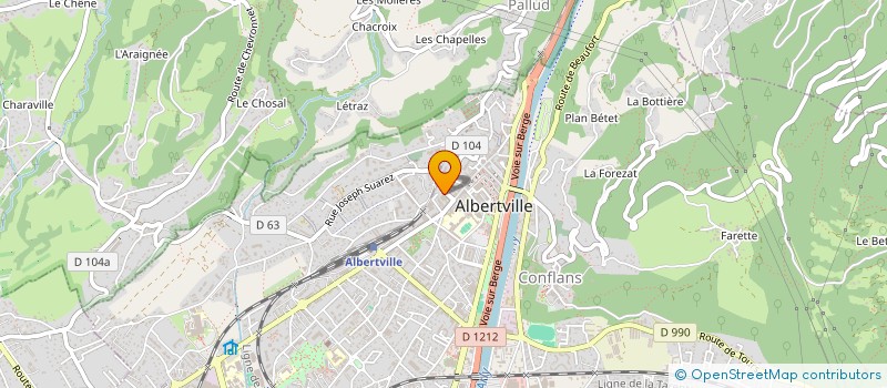 localisation de l'entreprise SCI ANTO  ALBERTVILLE