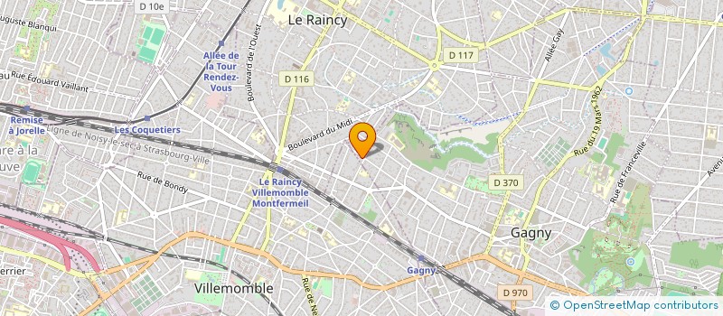 localisation de l'entreprise SCI ANTO à GAGNY