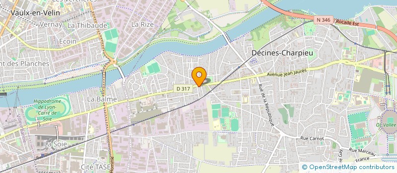 localisation de l'entreprise SCI ANTOCHKA  DECINES-CHARPIEU