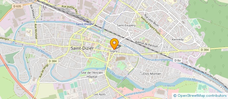 localisation de l'entreprise SCI ANTOINE à SAINT-DIZIER