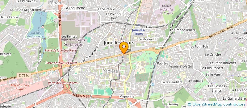 localisation de l'entreprise SCI ANTOINE à JOUE-LES-TOURS