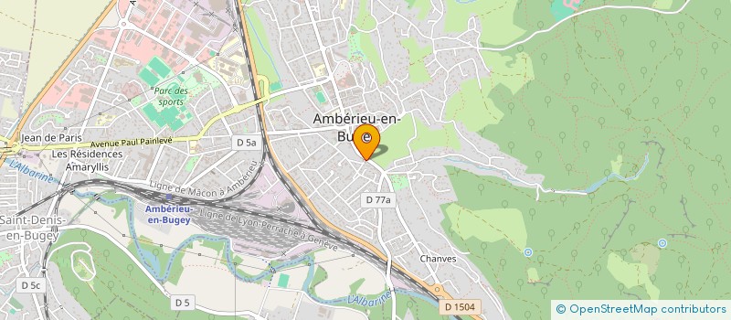 localisation de l'entreprise SCI ANTOINE  AMBERIEU-EN-BUGEY
