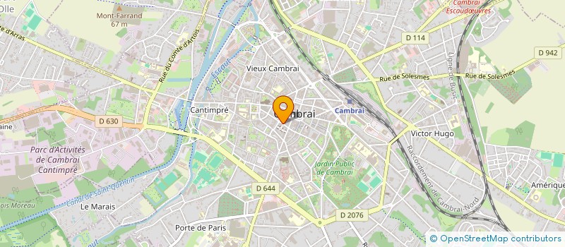 localisation de l'entreprise SCI ANTOINE à CAMBRAI