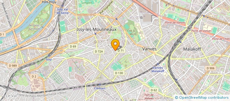 localisation de l'entreprise SCI ANTOINE à ISSY-LES-MOULINEAUX