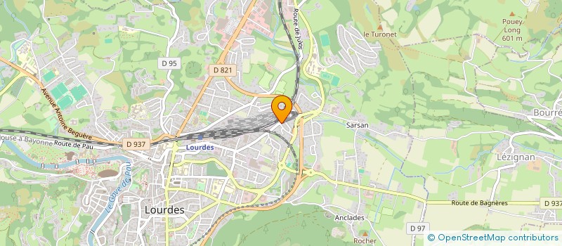 localisation de l'entreprise SCI ANTOINE 55  LOURDES