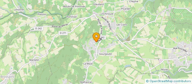 localisation de l'entreprise SCI ANTOINE  VINZIEUX