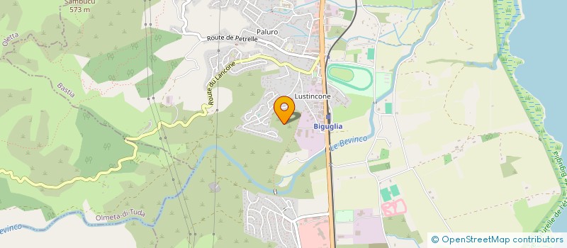 localisation de l'entreprise SCI ANTOINE à BIGUGLIA