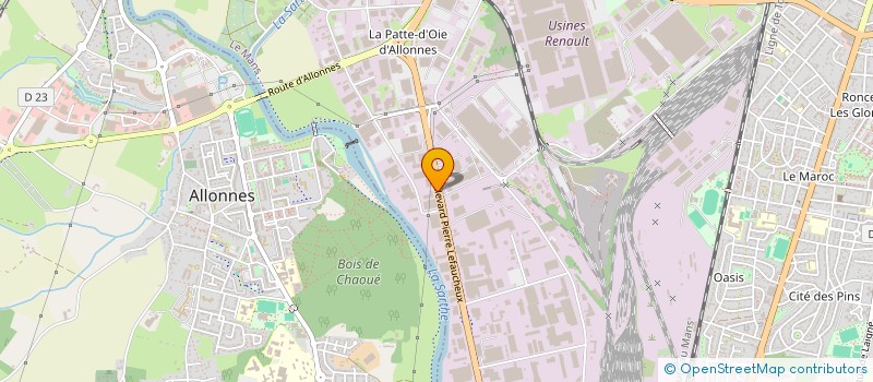 localisation de l'entreprise SCI ANTOINE BECQUEREL à LE MANS