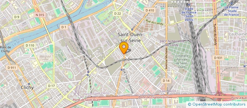 localisation de l'entreprise SCI ANTOINE BELLONE à SAINT-OUEN-SUR-SEINE