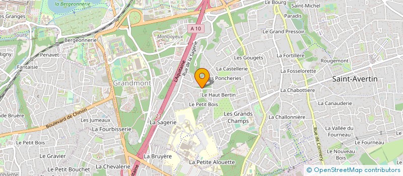 localisation de l'entreprise SCI ANTOINE BOURDELLE  SAINT-AVERTIN