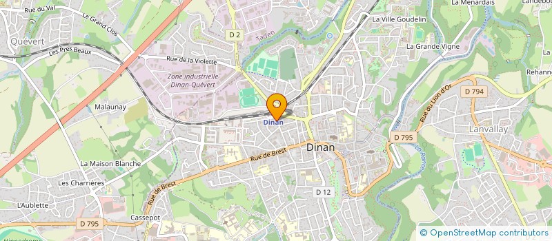 localisation de l'entreprise SCI ANTOINE CLEMENCEAU  DINAN