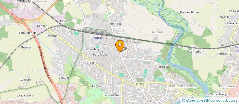 localisation de l'entreprise SCI ANTOINE LAGREGA à AURAY