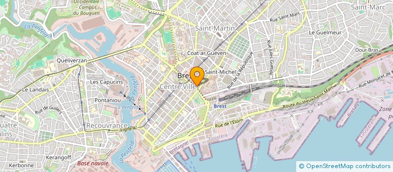localisation de l'entreprise SCI ANTOINE MUZY  BREST