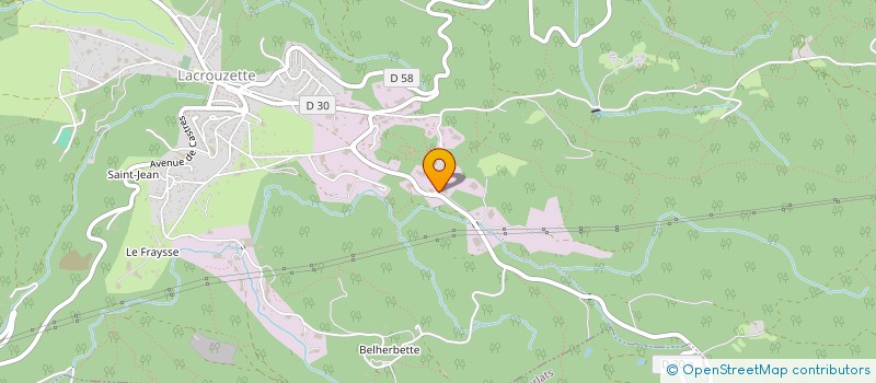 localisation de l'entreprise SCI ANTOINE PAGANIN  LACROUZETTE