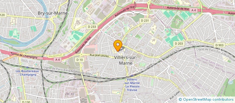 localisation de l'entreprise SCI ANTOINE ROUBO  VILLIERS-SUR-MARNE