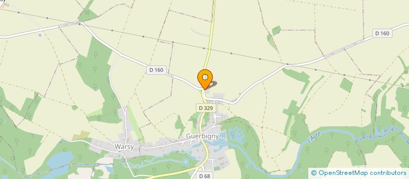 localisation de l'entreprise SCI ANTOINE VILLAIN  GUERBIGNY