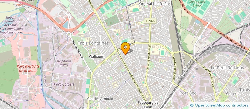 localisation de l'entreprise SCI ANTOINETTE MOUNDELE  REIMS