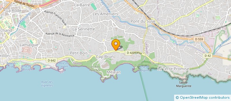 localisation de l'entreprise SCI ANTOJA  TOULON