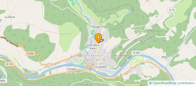 localisation de l'entreprise SCI ANTONETTI-VADER  SAINT-ANTONIN-NOBLE-VAL