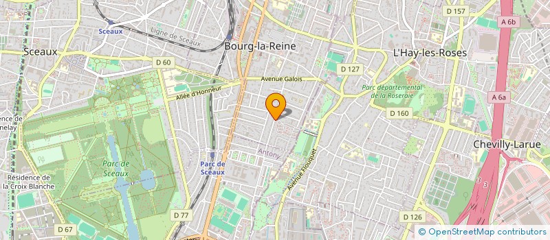 localisation de l'entreprise SCI ANTONIA à BOURG-LA-REINE