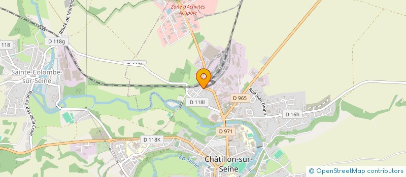 localisation de l'entreprise SCI ANTONINE  CHATILLON-SUR-SEINE