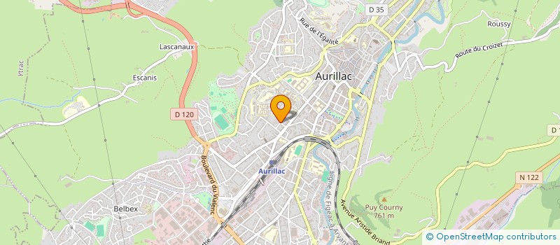 localisation de l'entreprise SCI ANTONY à AURILLAC