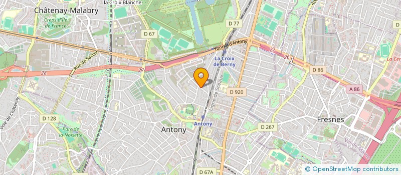 localisation de l'entreprise SCI ANTONY PATRIMOINE à ANTONY