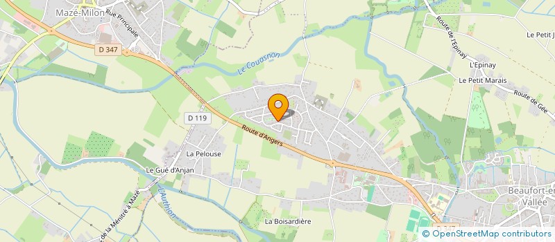 localisation de l'entreprise SCI ANTOR à BRISSAC LOIRE AUBANCE