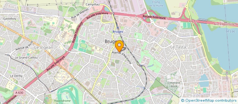 localisation de l'entreprise SCI ANTRAUJAC  BRUGES