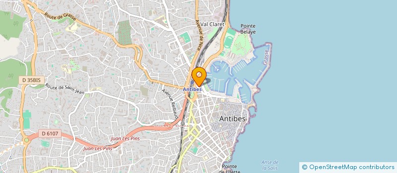 localisation de l'entreprise SCI ANTROC à ANTIBES