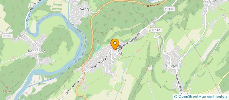 localisation de l'entreprise SCI ANTROM 25  LARNOD