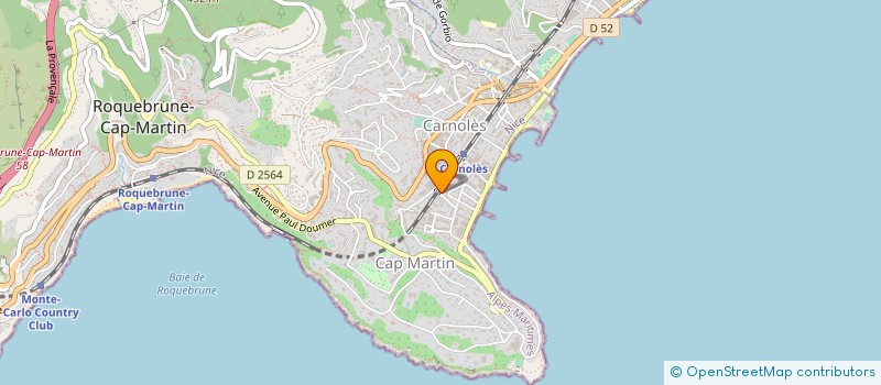 localisation de l'entreprise SCI ANTURIUM à ROQUEBRUNE-CAP-MARTIN