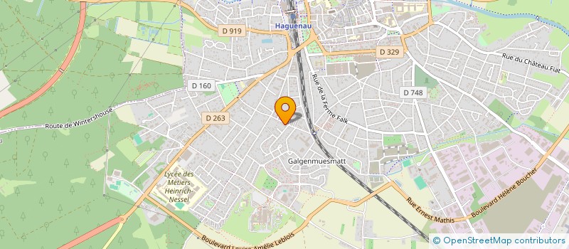 localisation de l'entreprise SCI ANTUX  HAGUENAU