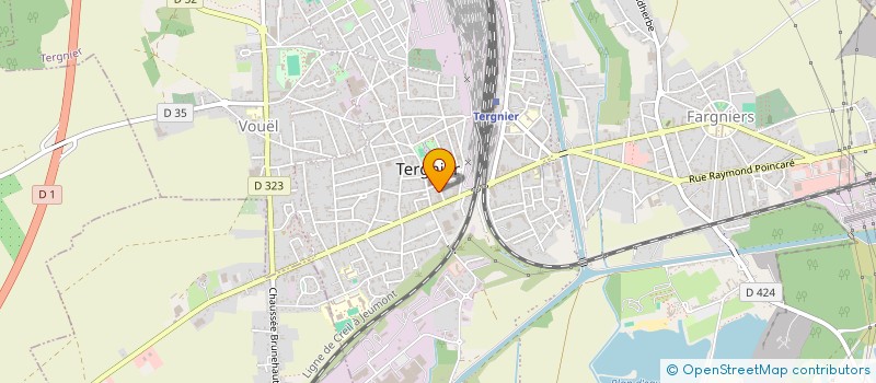localisation de l'entreprise SCI ANUBIS à TERGNIER