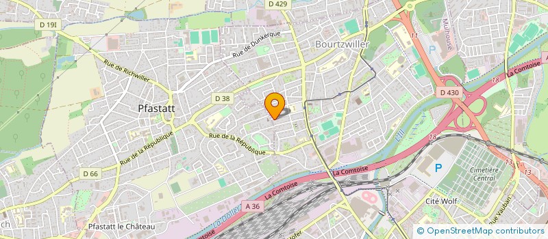 localisation de l'entreprise SCI ANUTA à MULHOUSE