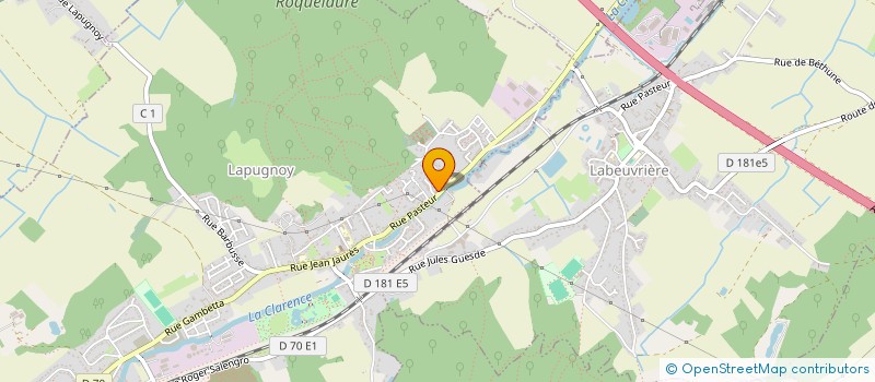 localisation de l'entreprise SCI ANVAL  LAPUGNOY