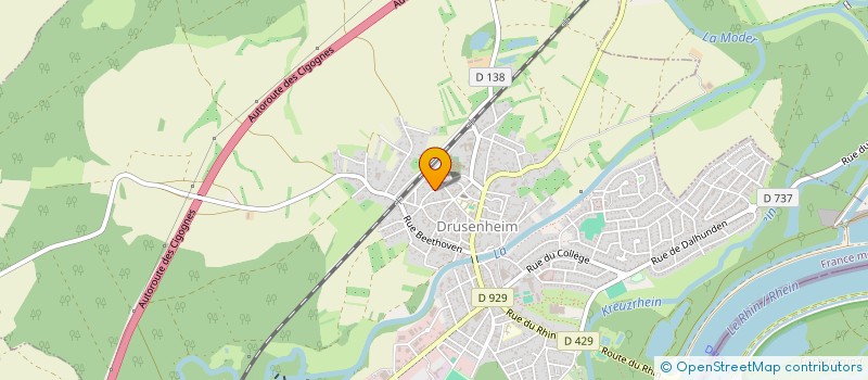 localisation de l'entreprise SCI ANVAL  DRUSENHEIM