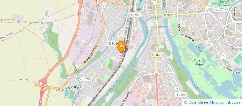 localisation de l'entreprise SCI ANVB  VILLENOY