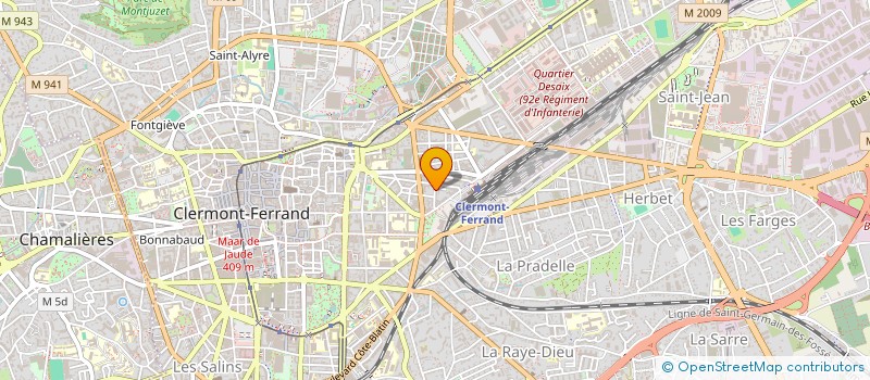 localisation de l'entreprise SCI ANVI  CLERMONT-FERRAND