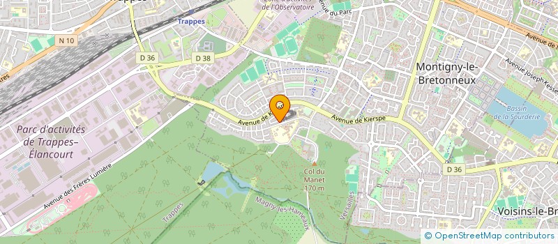 localisation de l'entreprise SCI ANVICARPO  MONTIGNY-LE-BRETONNEUX