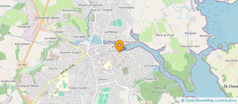 localisation de l'entreprise SCI ANVIK  PONT-L'ABBE