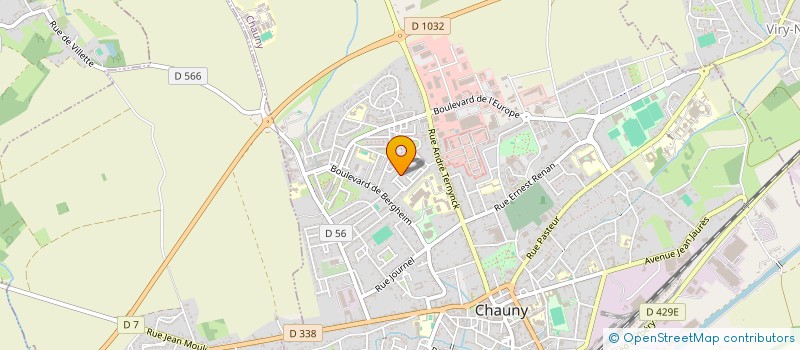 localisation de l'entreprise SCI ANVIR  CHAUNY