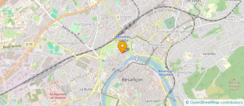 localisation de l'entreprise SCI ANVY  BESANCON