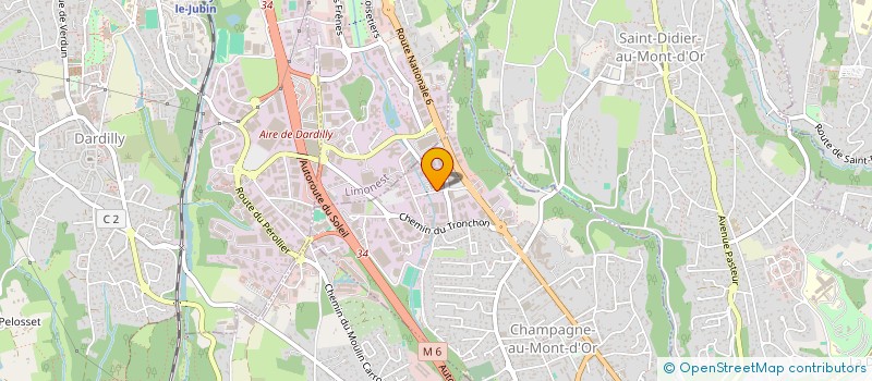 localisation de l'entreprise SCI ANY  CHAMPAGNE-AU-MONT-D'OR