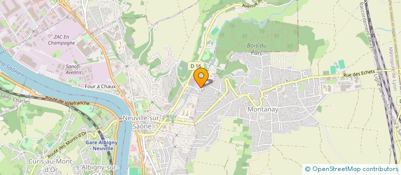 localisation de l'entreprise SCI ANY  NEUVILLE SUR SAONE