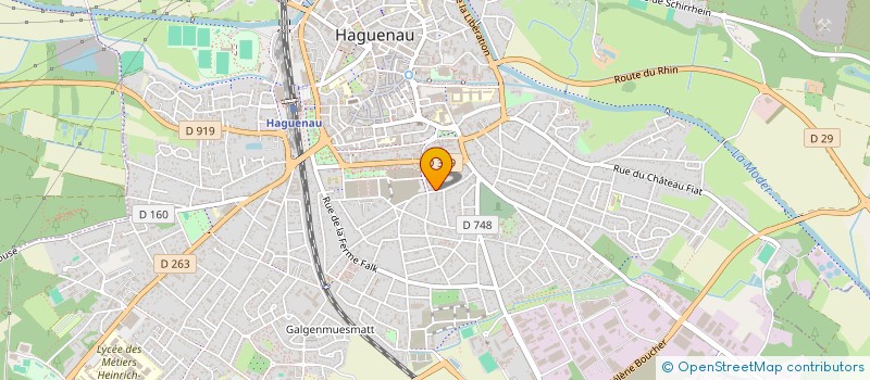 localisation de l'entreprise SCI ANY  HAGUENAU