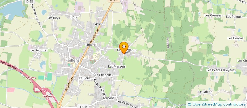 localisation de l'entreprise SCI ANY  FEILLENS