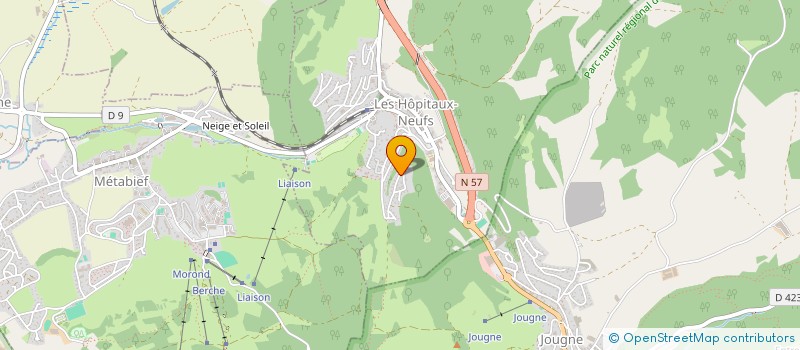 localisation de l'entreprise SCI ANYDE  LES HOPITAUX-NEUFS