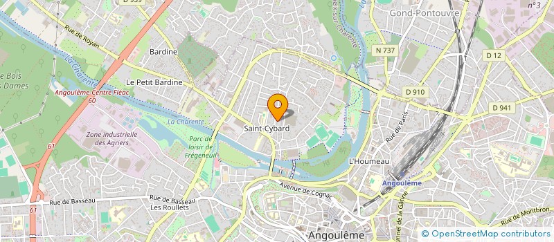 localisation de l'entreprise SCI ANZEINDAZ à ANGOULEME